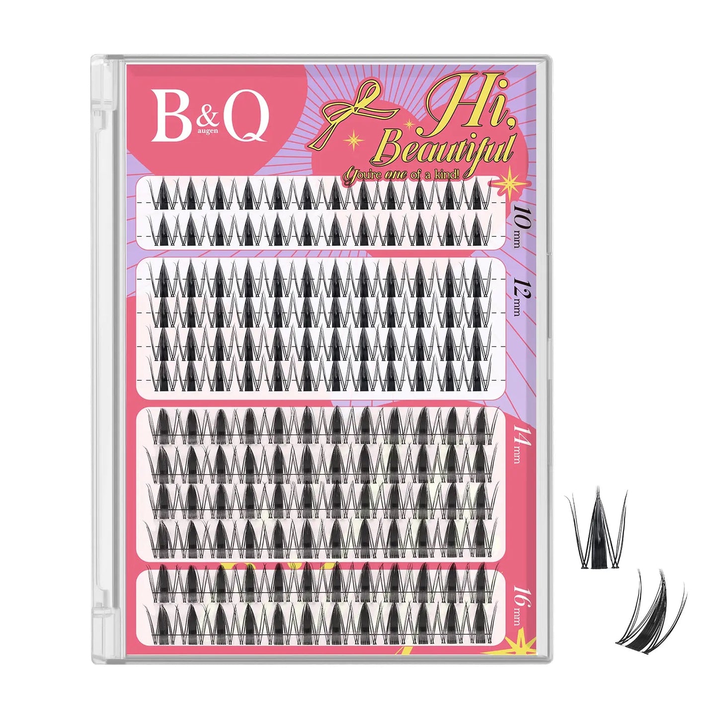 Fairy Lash Kit L B&Q Invisible Band Wispy Manga Individual Clusters,C Curl for DIY Eyelashes Extension,Waterproof Sleep Proof,Week Long Lasting Fake Lash Cosmetic Makeup Spiky Anime Lash Outdoorfun Vacation Lash Dolly #Tiktokshopmemorialday #Summervibes
