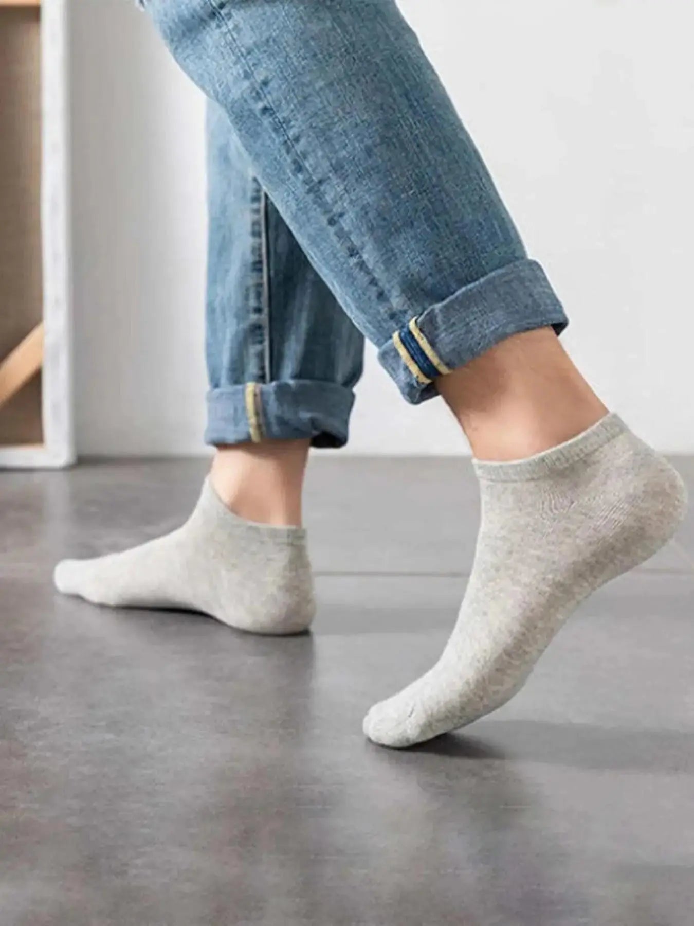 Men'S Solid Color Ankle Socks, Casual Basic Extra Low Cut Socks for Men, Men'S Anklets for Summer, National Day Offers