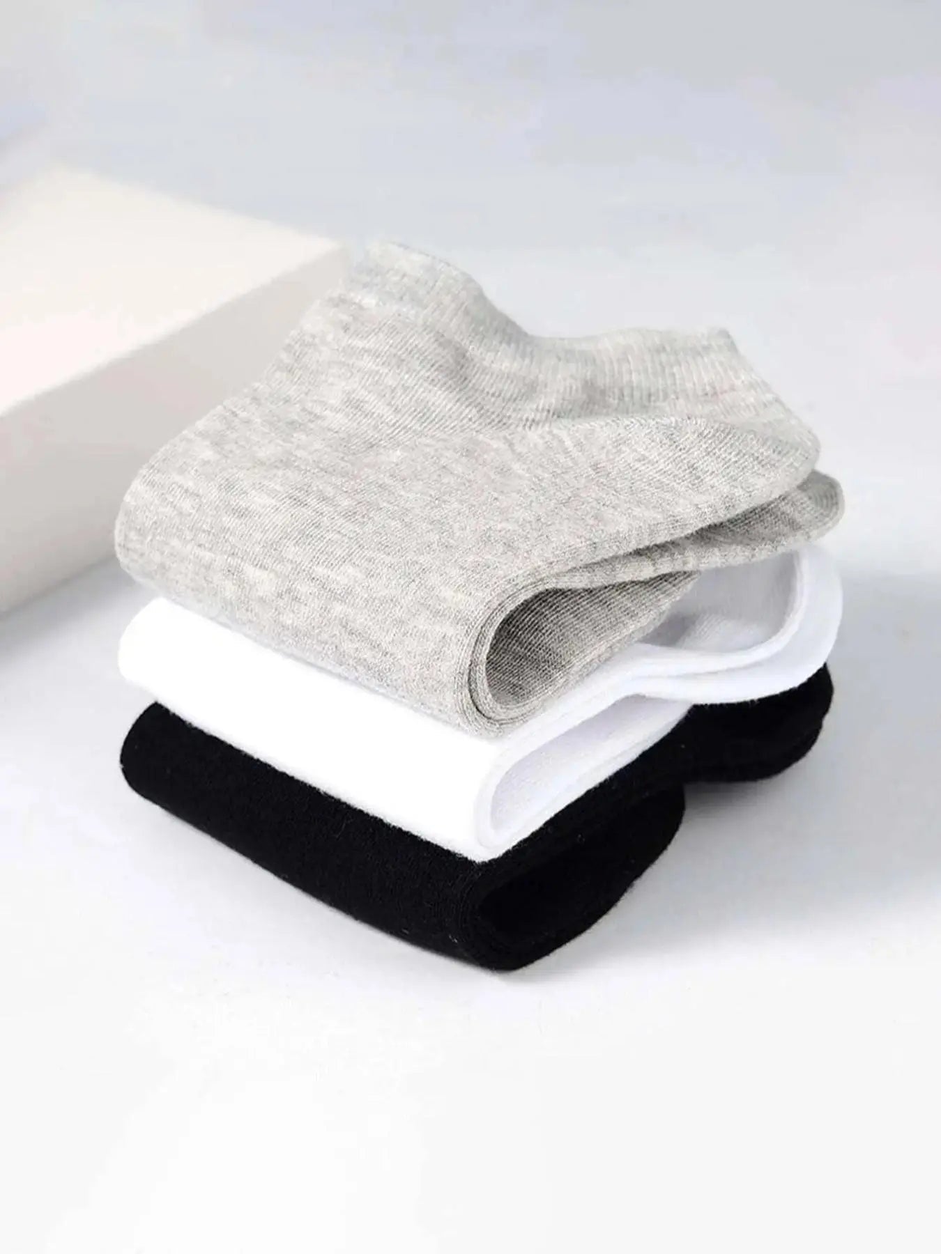 Men'S Solid Color Ankle Socks, Casual Basic Extra Low Cut Socks for Men, Men'S Anklets for Summer, National Day Offers