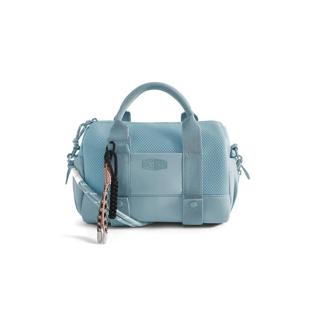 BAGSMART Reiki Mini Gym Compact Duffle Bag (9.84" X 5.9" X 6.69") 5.5L Capacity, Waterproof PVC Pocket, Adjustable Bottom Straps, Elastic Side Pockets, Ideal for Gym & Daily Use Spotlight Day Campaign