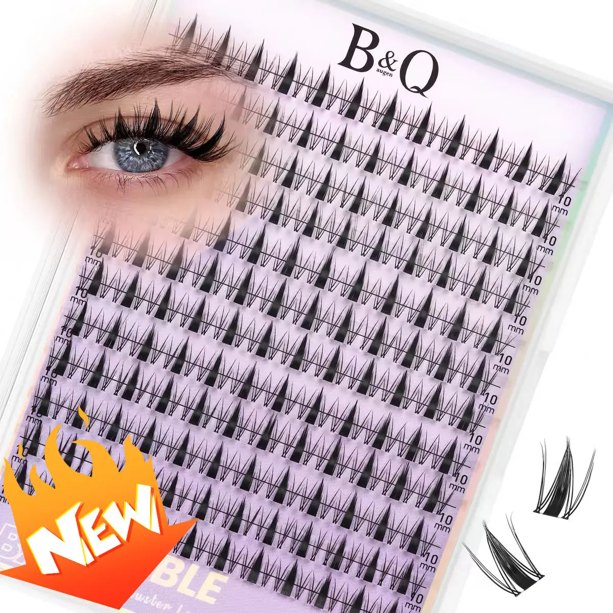 Fairy Lash Kit L B&Q Invisible Band Wispy Manga Individual Clusters,C Curl for DIY Eyelashes Extension,Waterproof Sleep Proof,Week Long Lasting Fake Lash Cosmetic Makeup Spiky Anime Lash Outdoorfun Vacation Lash Dolly #Tiktokshopmemorialday #Summervibes
