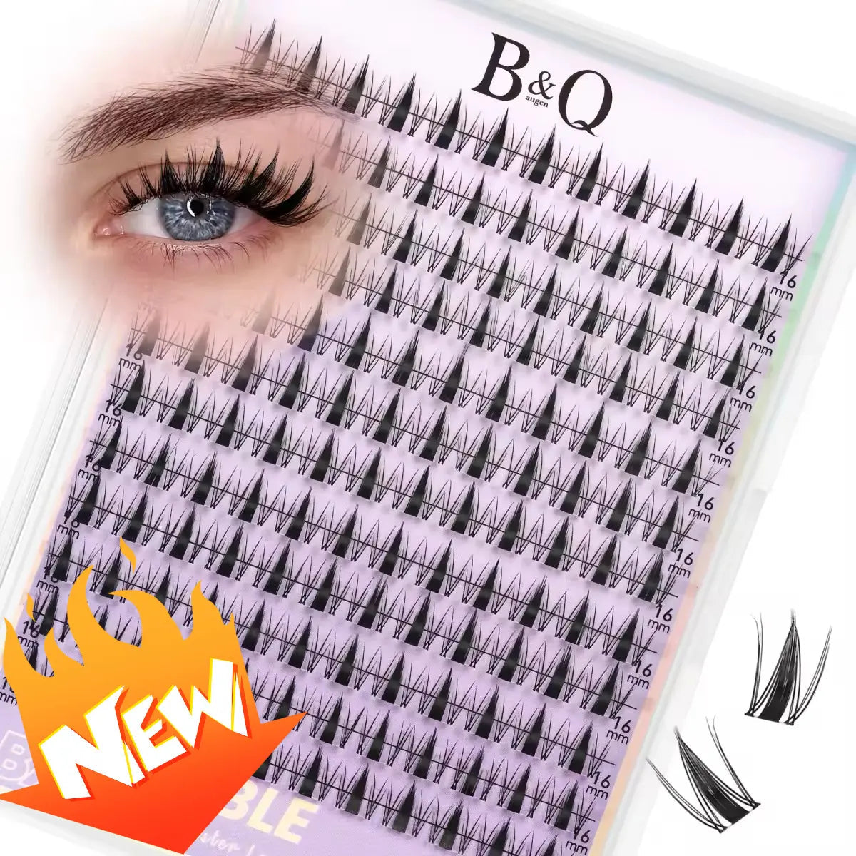 Fairy Lash Kit L B&Q Invisible Band Wispy Manga Individual Clusters,C Curl for DIY Eyelashes Extension,Waterproof Sleep Proof,Week Long Lasting Fake Lash Cosmetic Makeup Spiky Anime Lash Outdoorfun Vacation Lash Dolly #Tiktokshopmemorialday #Summervibes