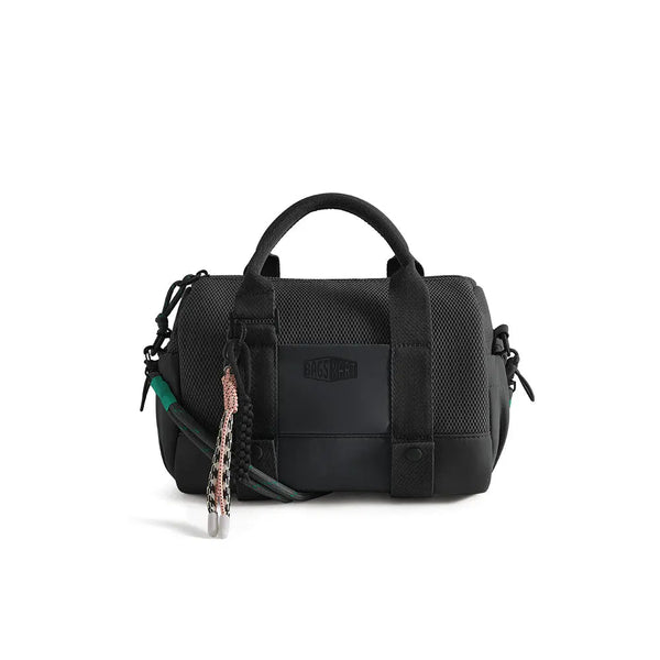 BAGSMART Reiki Mini Gym Compact Duffle Bag (9.84" X 5.9" X 6.69") 5.5L Capacity, Waterproof PVC Pocket, Adjustable Bottom Straps, Elastic Side Pockets, Ideal for Gym & Daily Use Spotlight Day Campaign