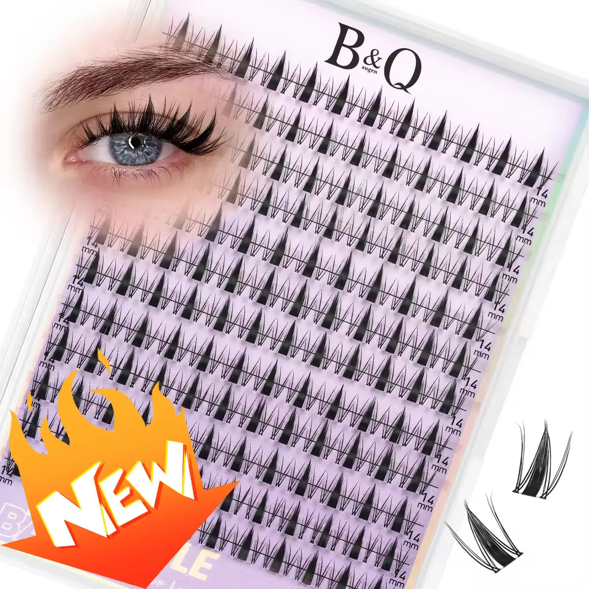 Fairy Lash Kit L B&Q Invisible Band Wispy Manga Individual Clusters,C Curl for DIY Eyelashes Extension,Waterproof Sleep Proof,Week Long Lasting Fake Lash Cosmetic Makeup Spiky Anime Lash Outdoorfun Vacation Lash Dolly #Tiktokshopmemorialday #Summervibes