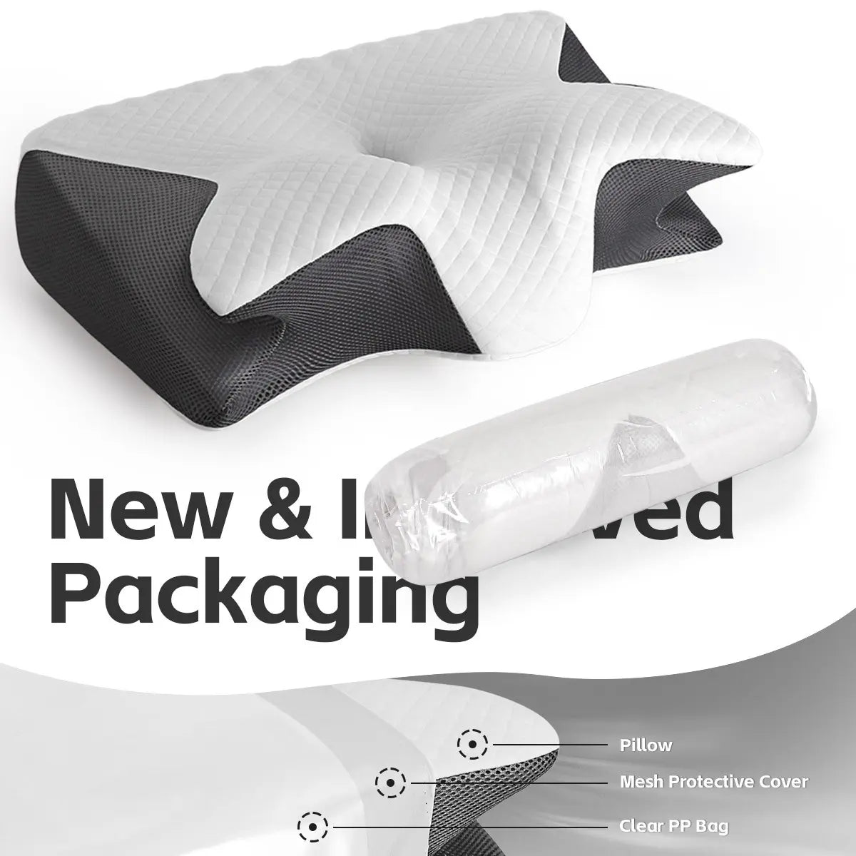 Memory Foam Neck Pillow, 1 Count Comfortable Neck Pillow, Essential Supplies for Home, Travel, Dormitory, Bedroom #GLOBAL PICKS