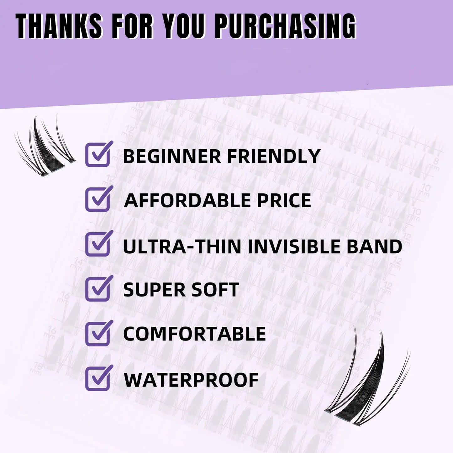 Fairy Lash Kit L B&Q Invisible Band Wispy Manga Individual Clusters,C Curl for DIY Eyelashes Extension,Waterproof Sleep Proof,Week Long Lasting Fake Lash Cosmetic Makeup Spiky Anime Lash Outdoorfun Vacation Lash Dolly #Tiktokshopmemorialday #Summervibes