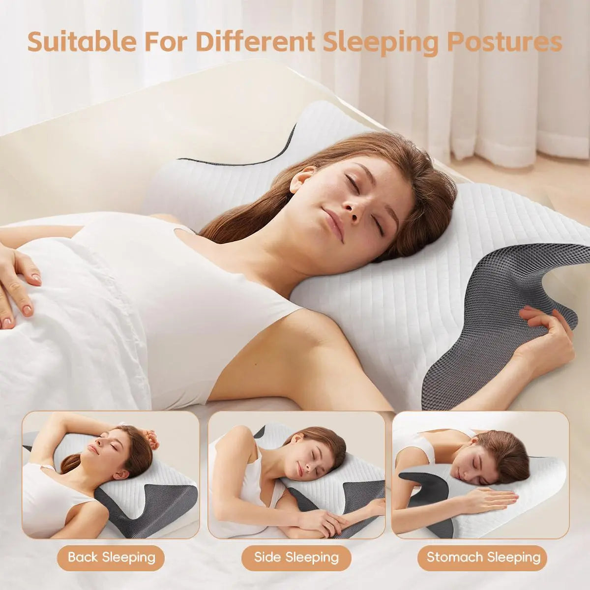 Memory Foam Neck Pillow, 1 Count Comfortable Neck Pillow, Essential Supplies for Home, Travel, Dormitory, Bedroom #GLOBAL PICKS